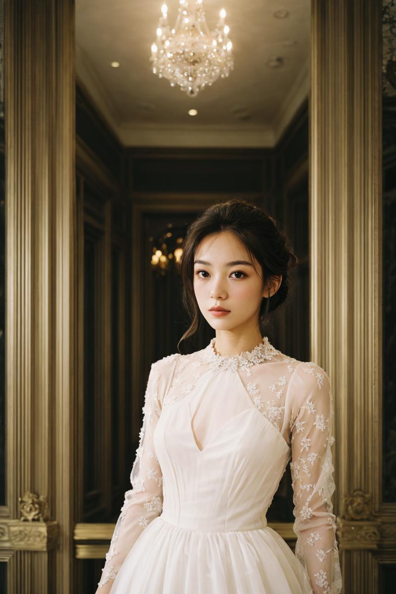 22873-3776353487-, 1girl in a modern, elegant ball gown, styled with a sleek updo and minimalist jewelry. She should have a confident, regal expr.png